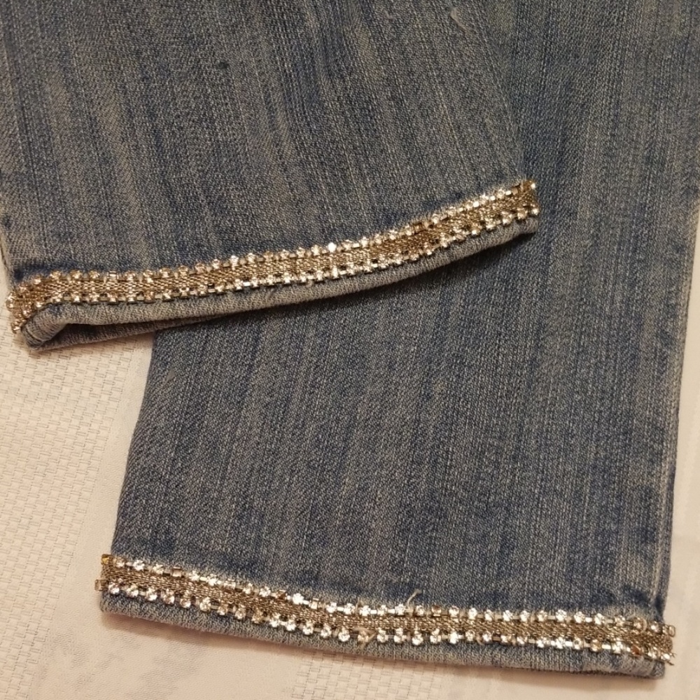 Eight Sin Jean rhinestone cuff ankles J221:5:619 - Picture 7 of 8